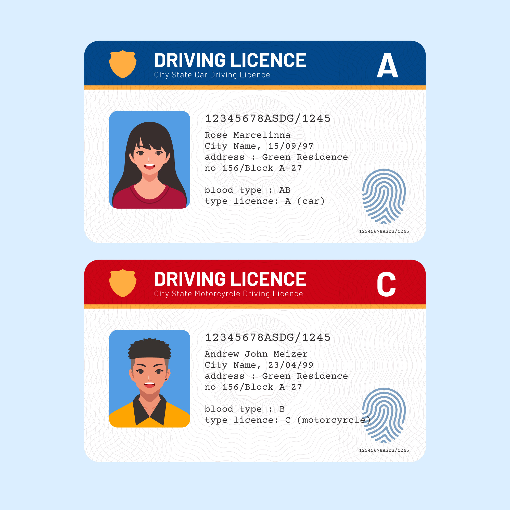 drivers license design